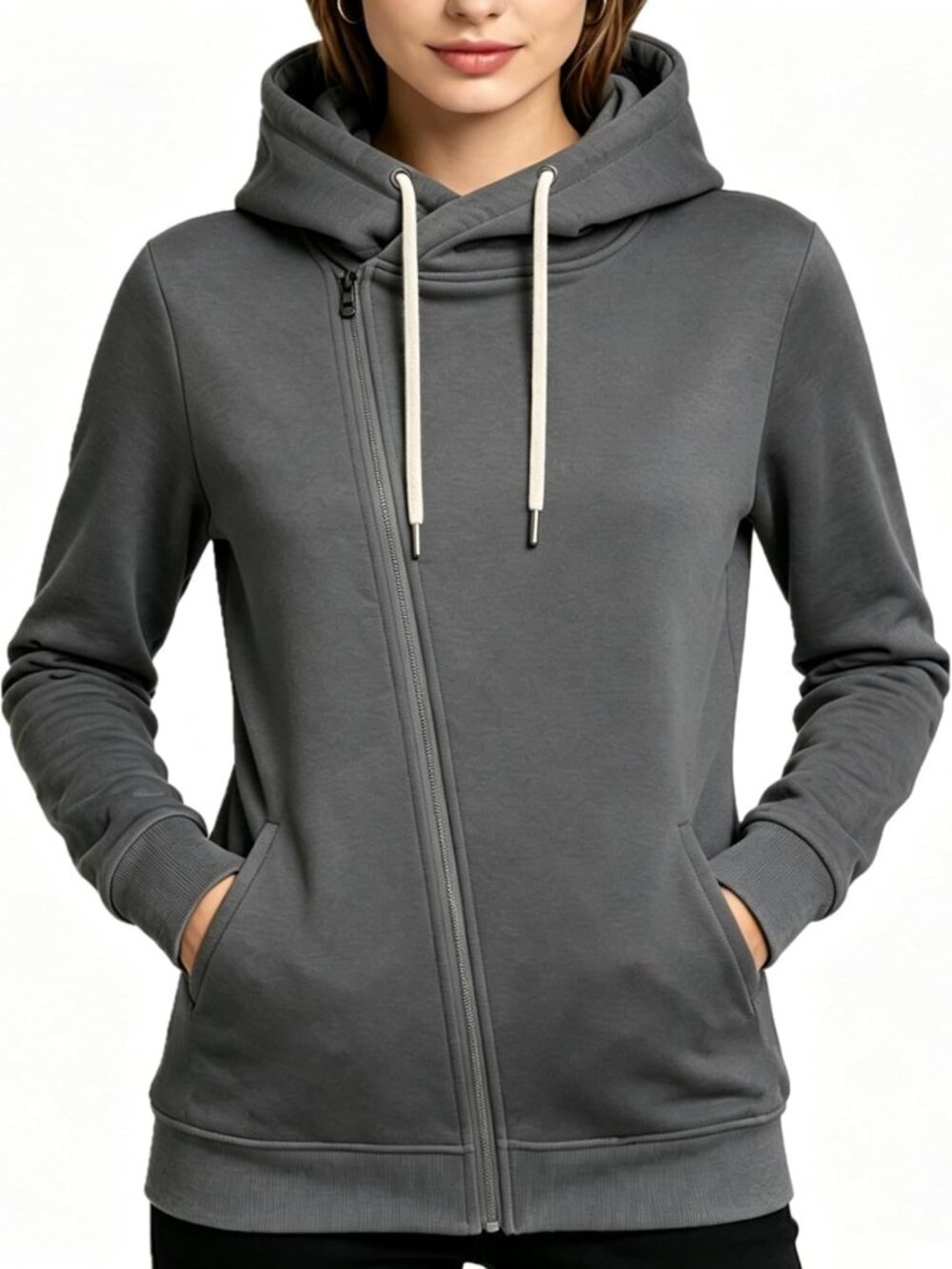 Cozy Women's Hooded Jersey Jacket | Stylish & Comfortable Hoodie for All Seasons